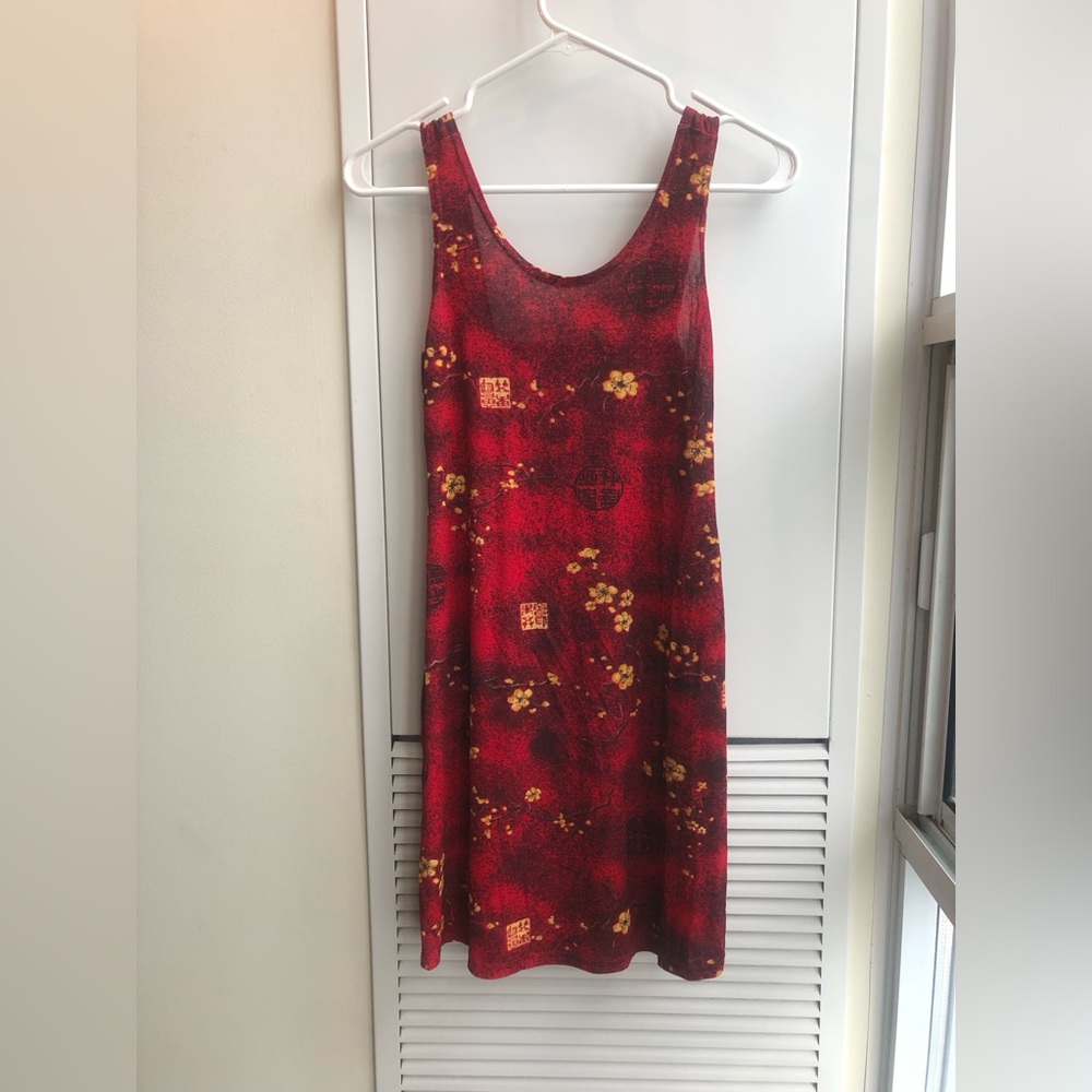 Light weight vintage Asian inspired dress